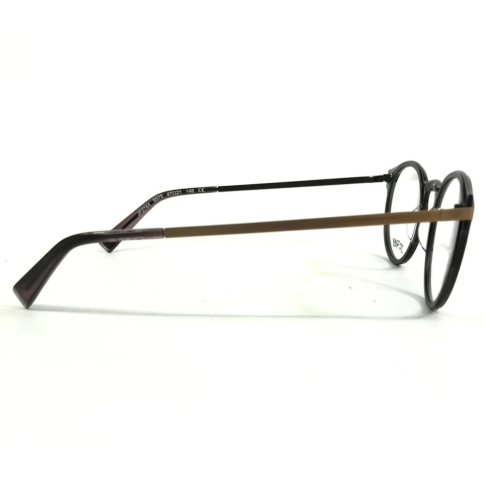 JF Rey Eyeglasses Frames JF2744 5575 Brushed Bronze Plum Gold Round 47-21-148